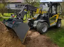 =Kramer 1445-Radlager liefert neuen Sand für die Kindergartenkinder in Marbach, 04-2023
