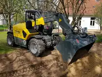 =Kramer 1445-Radlager liefert neuen Sand für die Kindergartenkinder in Marbach, 04-2023