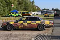 Dieser Jaguar XJ der fünfte Generation war Anfang September 2023 in Kleine Brogel zu sehen.