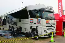 Mercedes Benz Actros Wohnmobil am 17.08.23 beim Iron Drift King in Ferropolis bei Leipzig