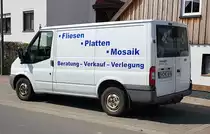 =Ford Transit vom Fliesenlegermeister GLANZ, 04-2023