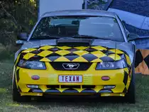 Im September 2023 war in Kleine Brogel dieser Ford Mustang IV zu sehen.