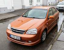 Chevrolet Lacetti Sedan als WTCC Street edition in er Farbe Sunset Orange, gesehen in 04.2022.