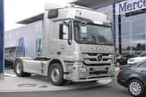 MB Actros 1844 als Zugmaschine auf einer Pr�sentationsfl�che der Mercedes Benz-Werksniederlassung Fulda am 06.06.2009
