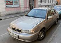 Daewoo nexia Limusine, gesehen in April, 2022.