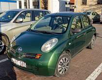 Diesen VW grüner Nissan Micra K12 habe ich in April 2022 fotografiert.