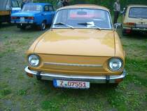 Heute nur noch selten zu sehen, der Skoda S100 beim Oldtimertreffen in Gr�nhain
