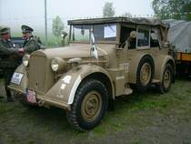 Alter Milit�r Gel�ndewagen beim Oldtimertreffen des ADMV Gr�nhain