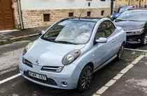 Diesen Nissan Micra C+C Cabriolet in Temperature Blue habe ich in April, 2022 gesehen.