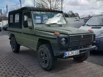 =MB G-Klasse steht auf der Freifläche bei der Technorama 2023 in Kassel