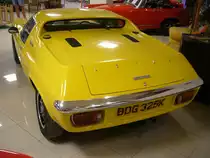 Lotus Europa Twin Cam in der Heckansicht. The Malta Classic Car Collection in Saint Paul´s Bay am 09.09.2023.