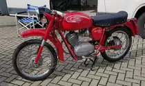 =Moto Guzzo Stornello, 125 ccm, 7 PS, gesehen bei der Technorama 2023 in Kassel.