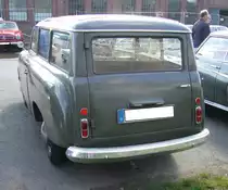 Heckansicht eines Goliath GP 700 Kombi. 50. Jahrestreffen der Borgward I.G. e.V. an der  Alten Dreherei  in Mülheim an der Ruhr.