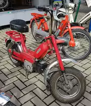 =Garelli Mofa steht auf der Freifläche bei der Technorama 2023 in Kassel