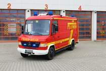 Feuerwehr Schwetzingen Mercedes Benz Vario KLAF (Florian Schwetzingen 72) am 26.08.23 bei einen Fototermin. Danke für das tolle Shooting