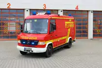 Feuerwehr Schwetzingen Mercedes Benz Vario KLAF (Florian Schwetzingen 72) am 26.08.23 bei einen Fototermin. Danke für das tolle Shooting