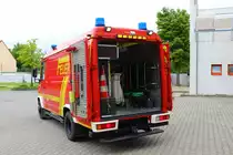 Feuerwehr Schwetzingen Mercedes Benz Vario KLAF (Florian Schwetzingen 72) am 26.08.23 bei einen Fototermin. Danke für das tolle Shooting
