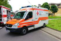 DRK Darmstadt Arheilgen Mercedes Benz Sprinter RTW am 26.08.23 in Darmstadt Wixhausen