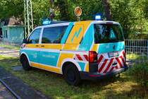 VGF VW T6 ELW Fahrstromtechnik am 02.09.23 in Frankfurt am Main Schwanheim am Straßenbahnmuseum