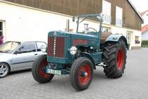 Hanomag Robust 800 S steht startbereit zum Oldtimertreffen. Gesehen am 07.06.2009 in Fulda-Kohlhaus