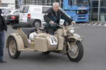 BMW R 75 mit Seitenwagen steht vor der Sonderaufgabe anl. der DMV Classic-Tour 2009 des MSC Fulda am 07. Juni 2009