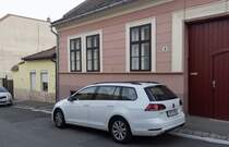 Rückansicht / Seitenansicht: VW Golf VII Variant. Foto: 07.2022.