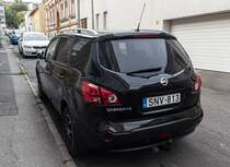 Rückansicht: Nissan Qashqai +2 also siebensitzer. Foto: 07.2022.