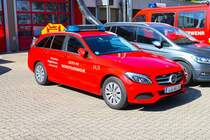 Werkfeuerwehr Abbvie Ludwigshafen Mercedes Benz C-Klasse KdoW 11/1 am 24.09.23 beim Tag der offenen Tür der Berufsfeuerwehr