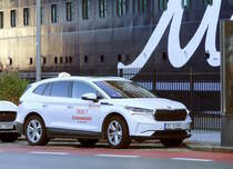 Skoda Envaq als Taxi am 22.09.23 in Stavanger