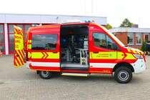 Feuerwehr Dieburg Mercedes Benz Sprinter ELW (Florian Dieburg 1/11-1) am 29.09.23 bei einen Fototermin. Danke für das tolle Shooting