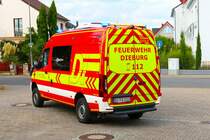 Feuerwehr Dieburg Mercedes Benz Sprinter ELW (Florian Dieburg 1/11-1) am 29.09.23 bei einen Fototermin. Danke für das tolle Shooting