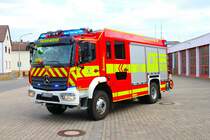 Feuerwehr Dieburg Mercedes Benz Atego LF20 (Florian Dieburg 1/44-1) am 29.09.23 bei einen Fototermin. Danke für das tolle Shooting