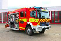 Feuerwehr Dieburg Mercedes Benz Atego LF20 (Florian Dieburg 1/44-1) am 29.09.23 bei einen Fototermin. Danke für das tolle Shooting