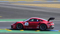 Porsche 911 GT3 Cup (Typ 992) Hubraum: 3.996 cm³ Leistung: 375 kW (510 PS) Louis PERROT. Porsche Carrera Cup Frankreich zum 100. Geburtstag der 24h LM, Training am 8.6.2023