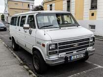 Chevrolet Sport Van 4x2 aus dem Jahr 1992 mit dem 5.7L 227 Ps Motor. Foto: September, 2022.