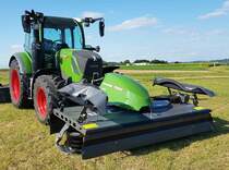 =Fendt 314 Vario steht auf dem Austellungsgelände der LGS in Fulda, 06-2023