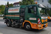 =MAN TGL 12.250 unterwegs zur Strassenreinigung in Hünfeld durch die Firma FEHR - KNETTENBRECH, 07-2023