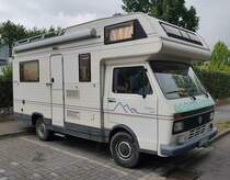 =VW LT als Wohnmobil steht im Juli 2023 in Hünfeld