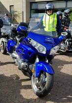 =Honda steht abfahrbereit zur geführten Tour vom Konrad-Zuse-Hotel in Hünfeld, 07-2023