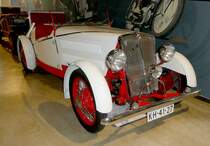 =Tornax Rex, Bj. 1934, präsentiert vom Zylinderhaus in Bernkastel-Kues, 04-2023. Die Karosserie des 2003-2004 restaurierten Oldies stammt von der Firma Hebmüller