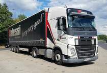 =Volvo FH der Firma DALESSI steht auf der Rastanlage Fulda-Nord, 09-2023