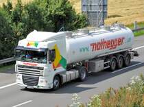 DAF XF Tanksattel, Spedition Nothegger, auf der A 61 Richtung Koblenz, 19.06.2009
