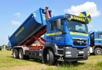 MAN Container-Kipper, Firma Bohnen, 10.05.2009 in Odendorf.
