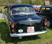 =Opel Olympia Rekord, Modelljahre 1956/57, gesehen bei der Oldtimerveranstaltung in Frankenberg/Eder im Mai 2023