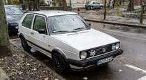 Diesen VW Golf II habe ich in Dezember 2022 gesehen.
