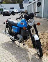 =MZ ETZ 250, gesehen in Frankenberg/Eder im Mai 2023