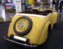 Heckansicht eines Standard Flying-Eight Open Tourer aus dem Jahr 1938. Essen Motorshow am 06.12.2023.