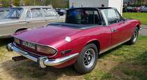 =Triumph Stag Cabrio ausgestellt bei der Oldtimerveranstaltung in Frankenberg/Eder im Mai 2023