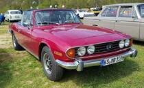 =Triumph Stag Cabrio ausgestellt bei der Oldtimerveranstaltung in Frankenberg/Eder im Mai 2023