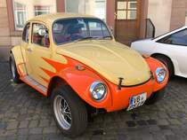 =VW Käfer steht beim Sockenfest in Lauterbach, September 2023